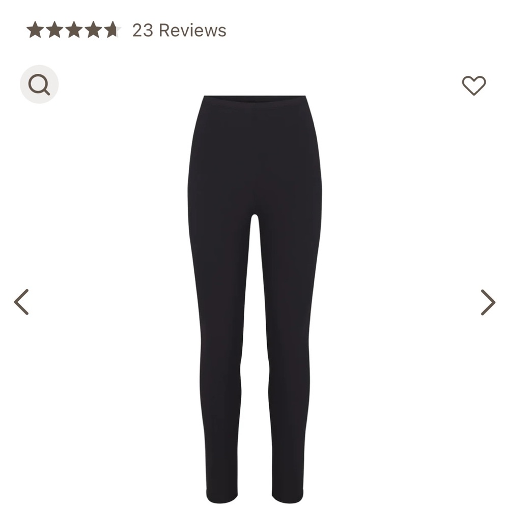 SKIMS Black High-Rise Leggings